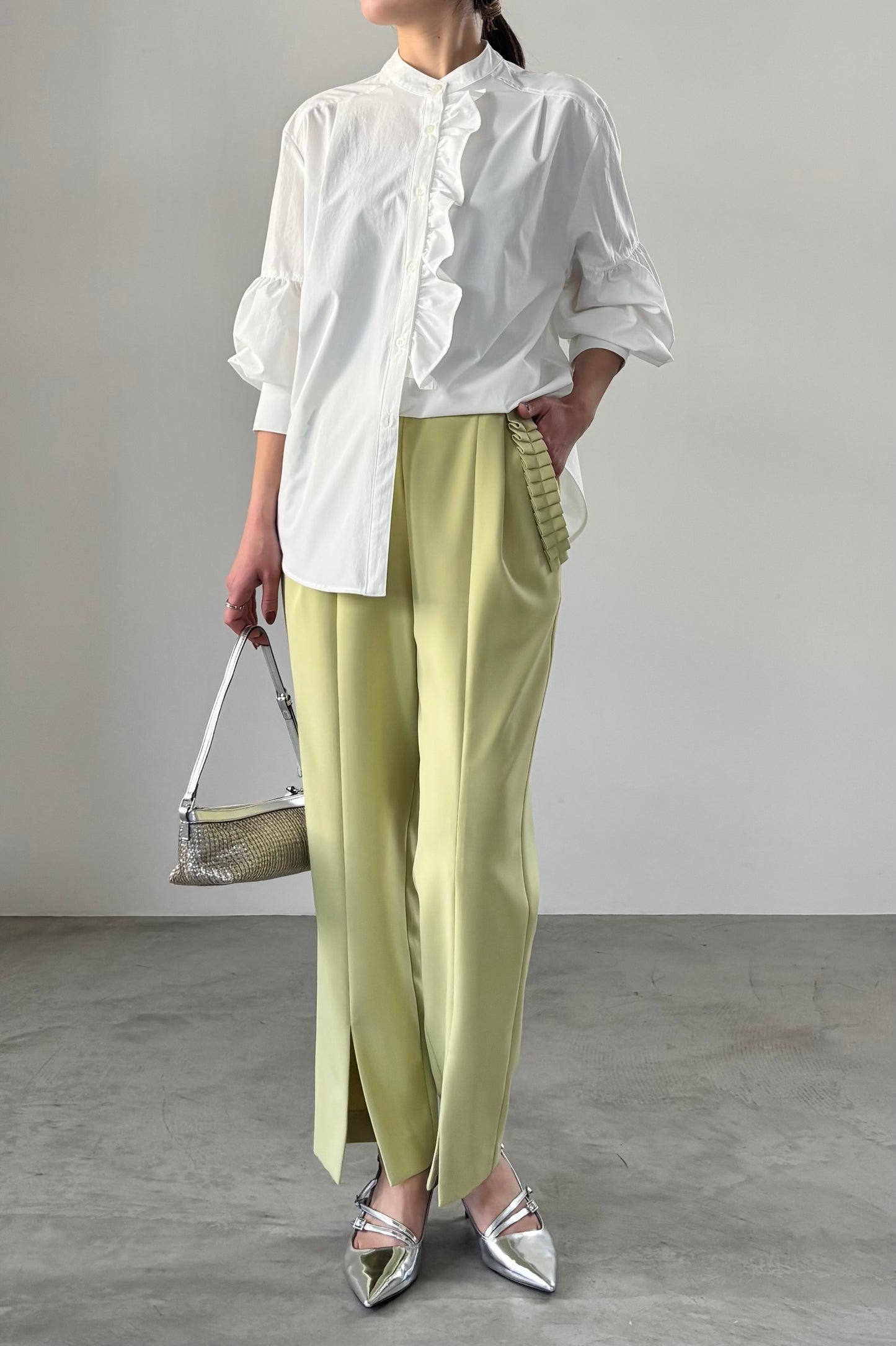 バンドカラーフリルBL 15945