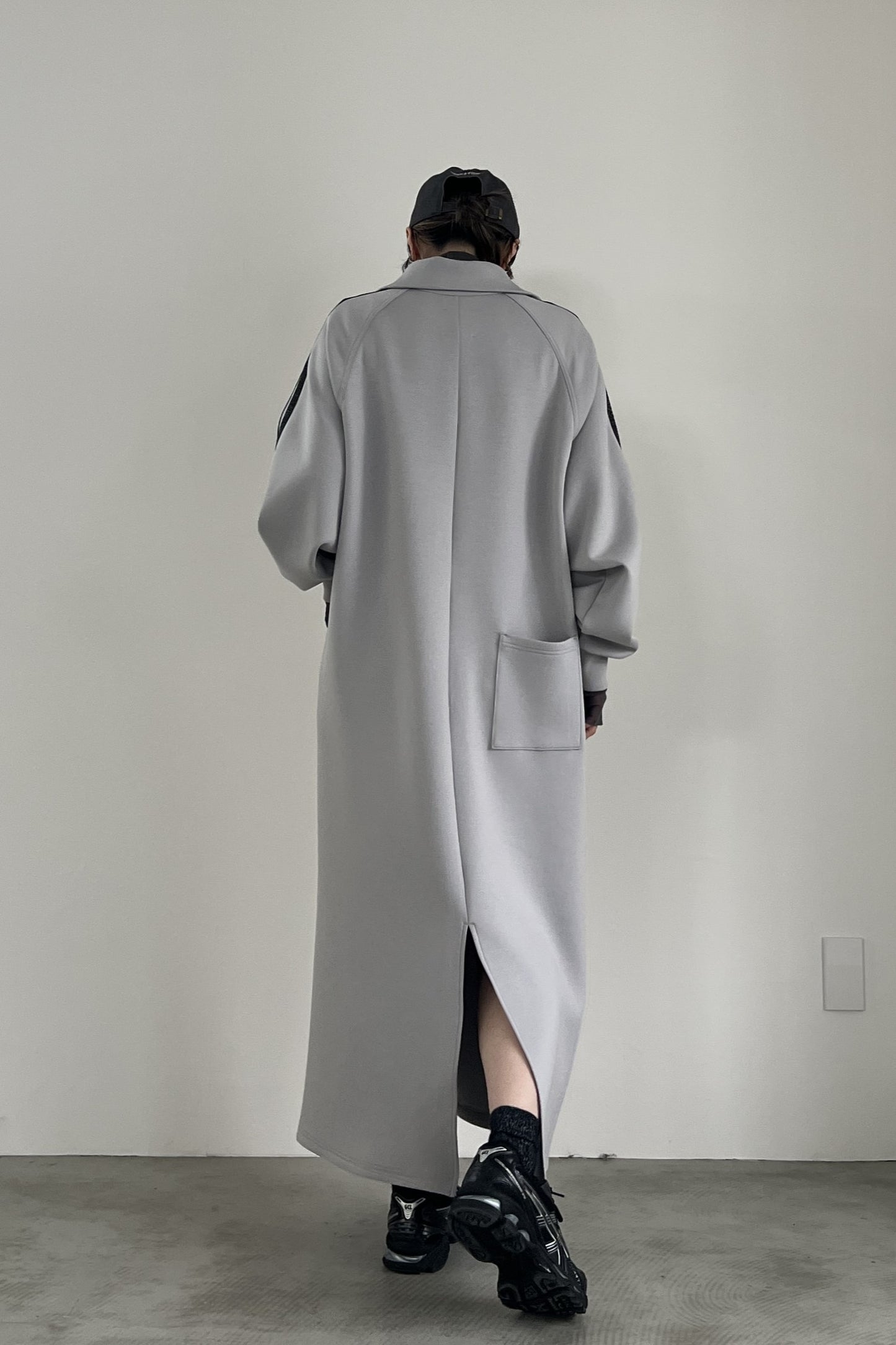 ラインスリーブボンディングワンピース F3257