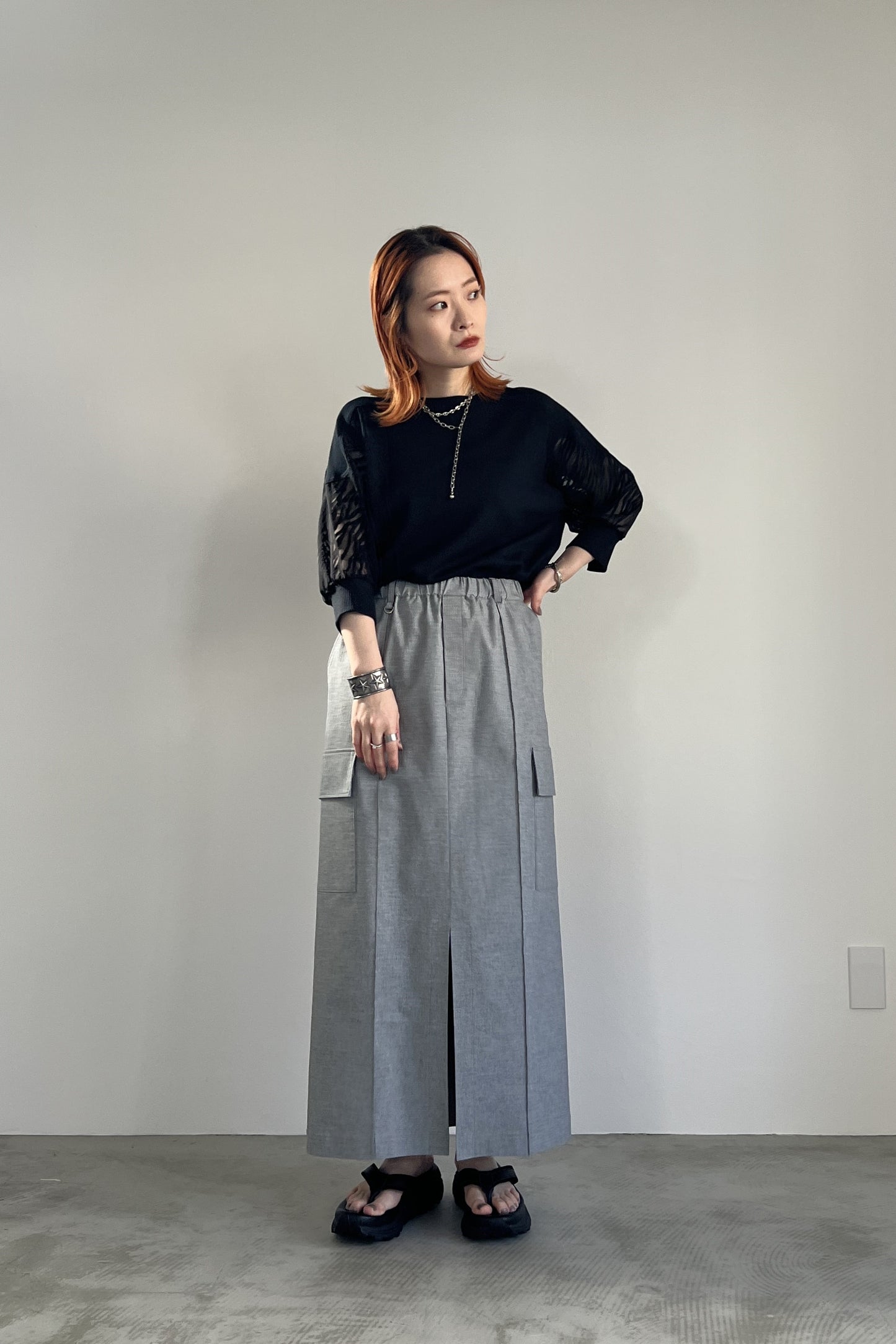 ストレッチカーゴスカート F2134