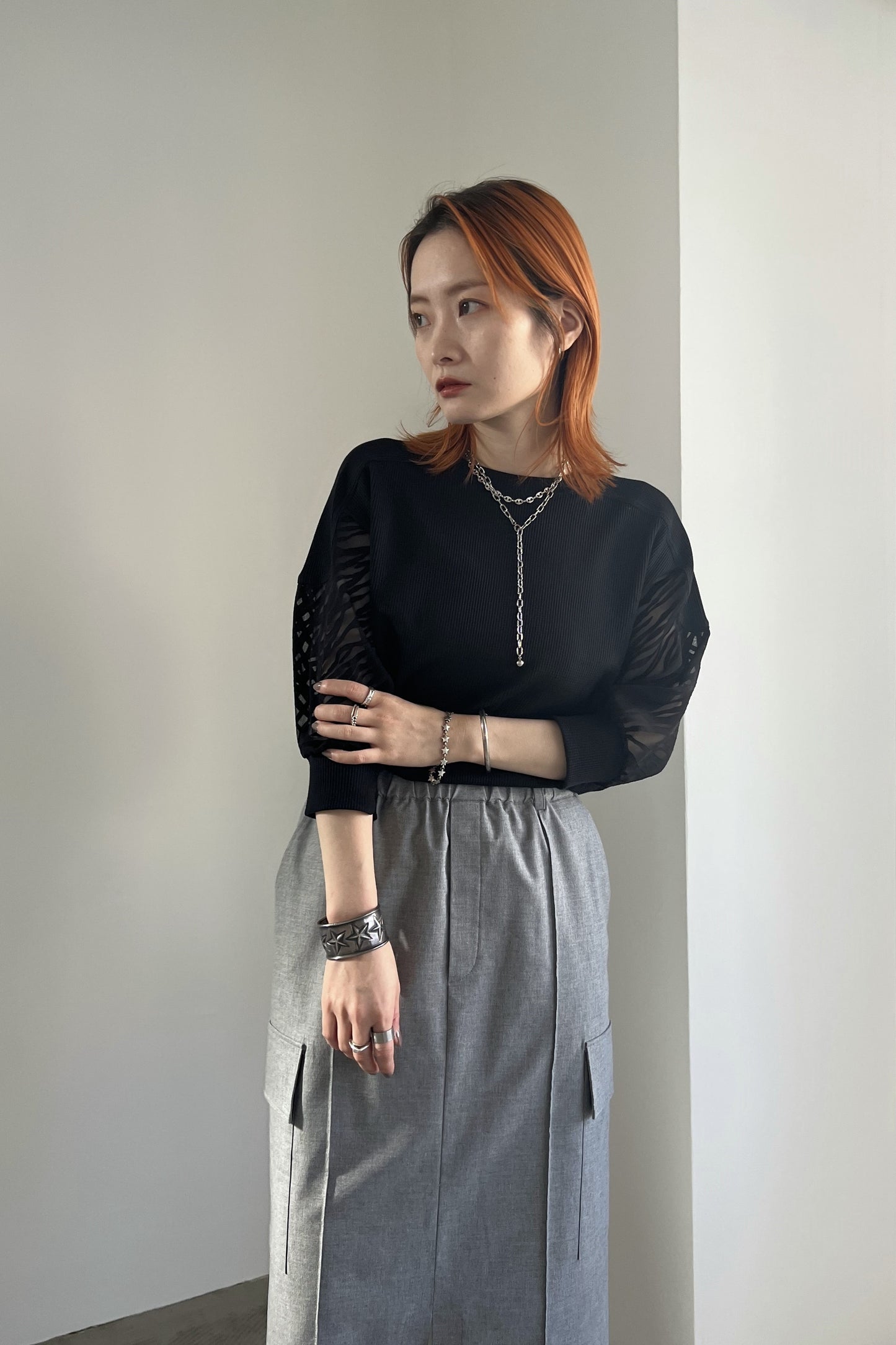 ゼブラスリーブワッフルT F3240