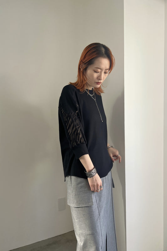 ゼブラスリーブワッフルT F3240