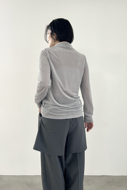 シアーベロアシャツ F3286