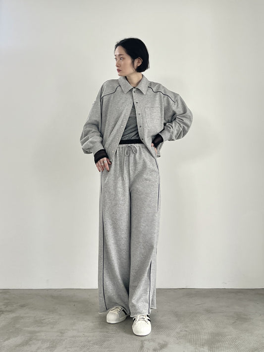 ミニ裏毛ワイドパンツ F2155