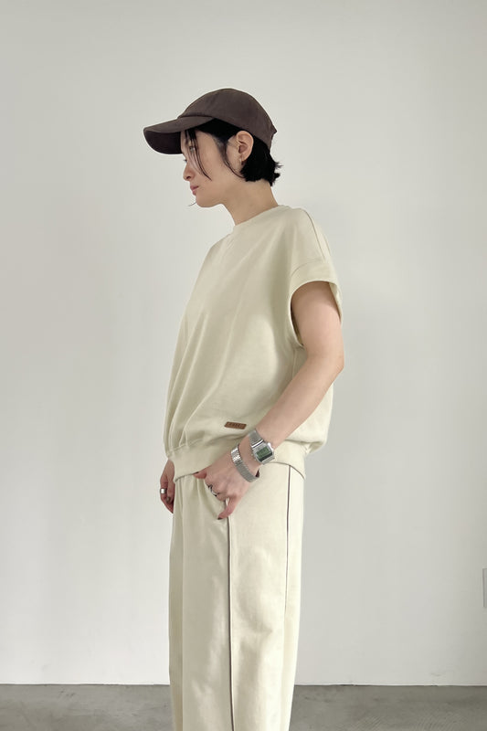 ミニ裏毛スリーブレスプルオーバー F3289