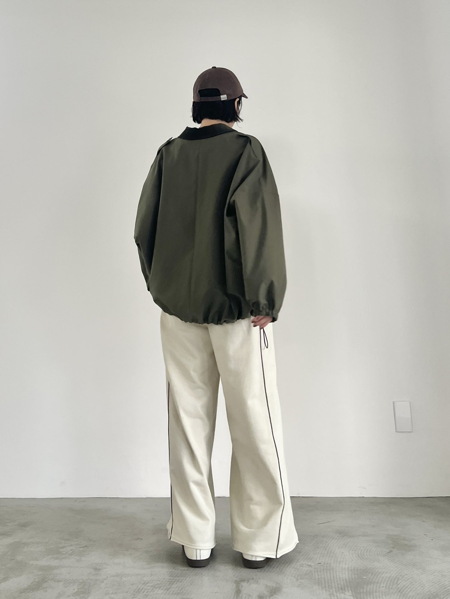 ミニ裏毛ワイドパンツ F2155