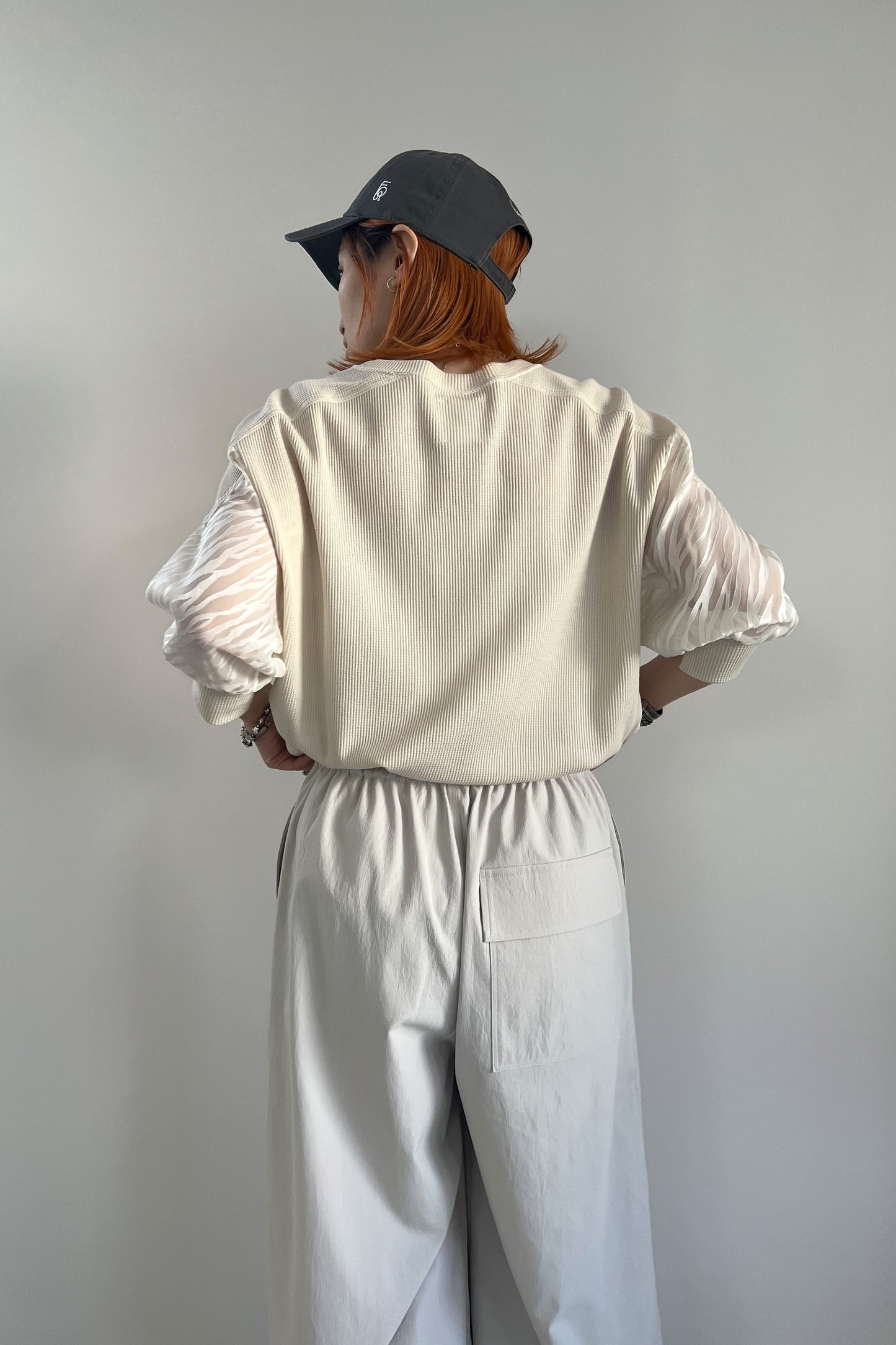ゼブラスリーブワッフルT F3240