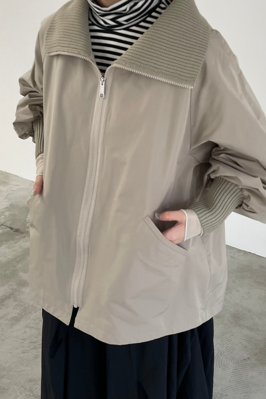 アームリブオーバーサイズブルゾン 15828