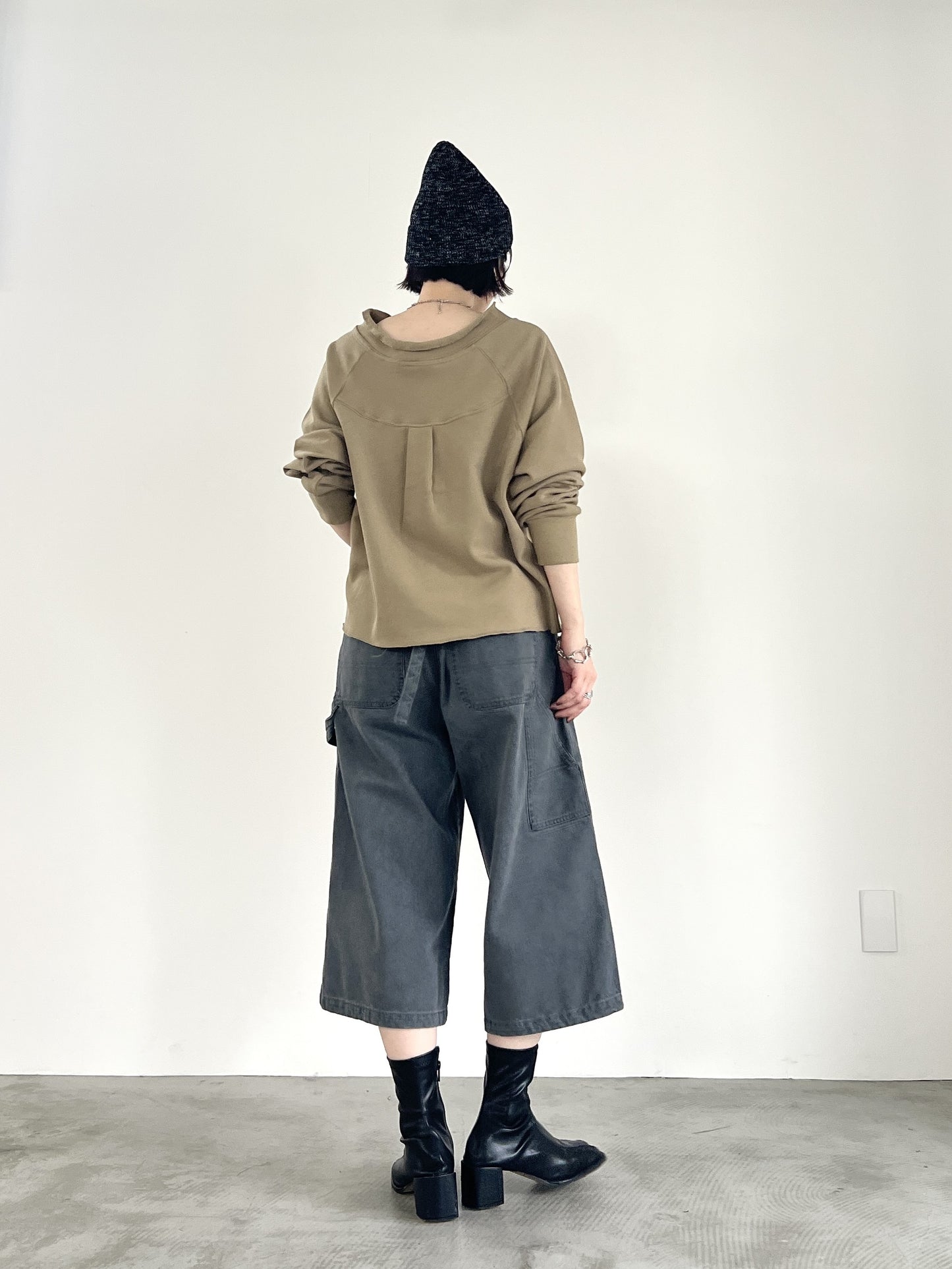 ヴィンテージ裏毛抜き衿プルオーバー F3291