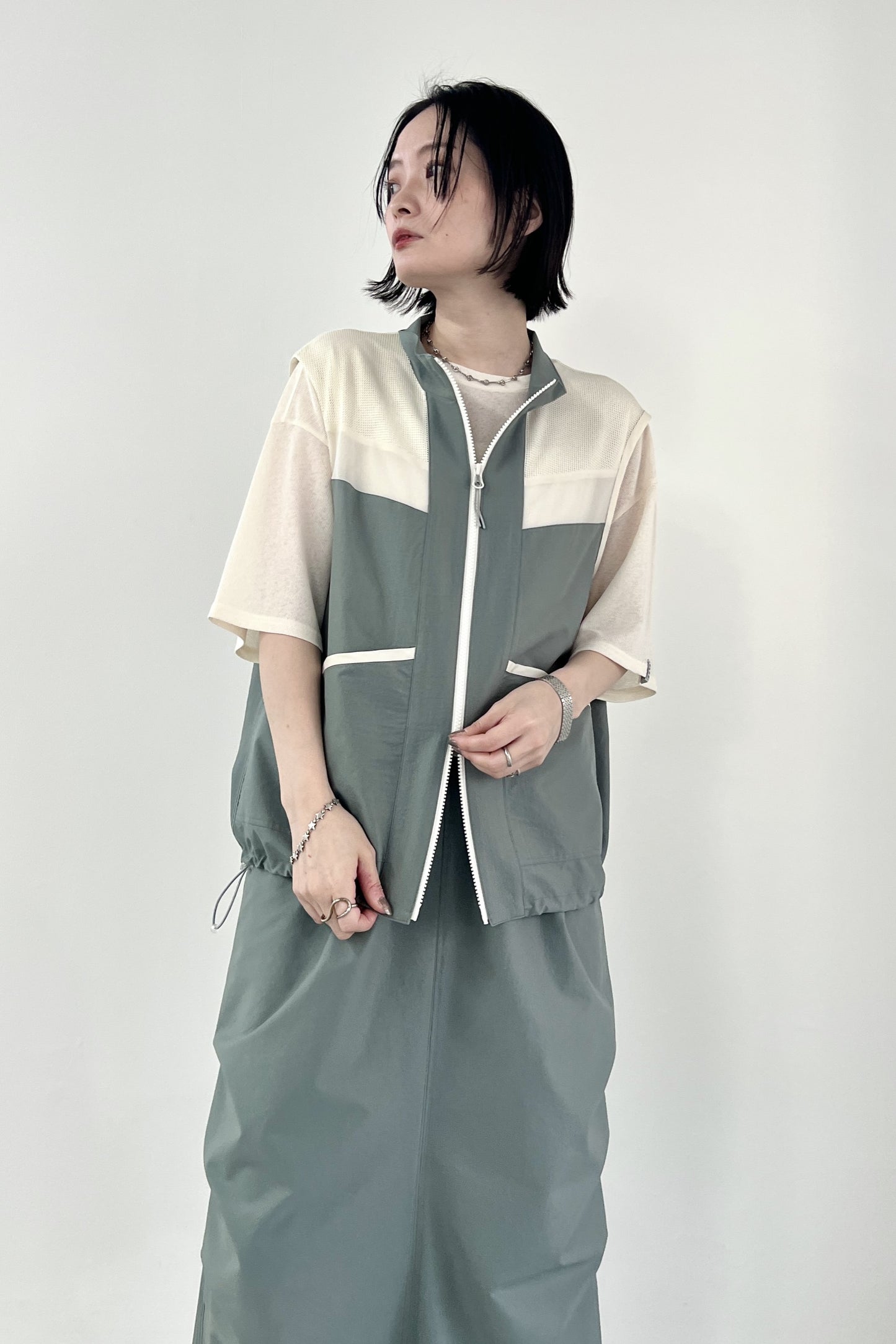 シアーワッフルプルオーバー F3278