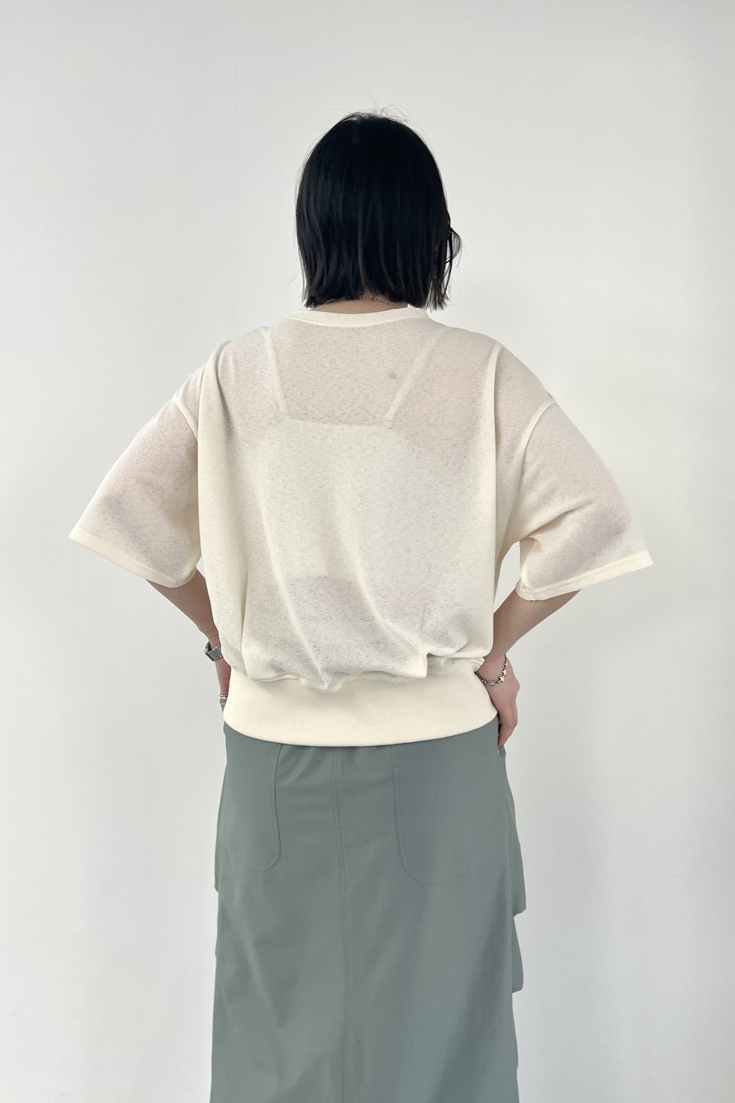 シアーワッフルプルオーバー F3278