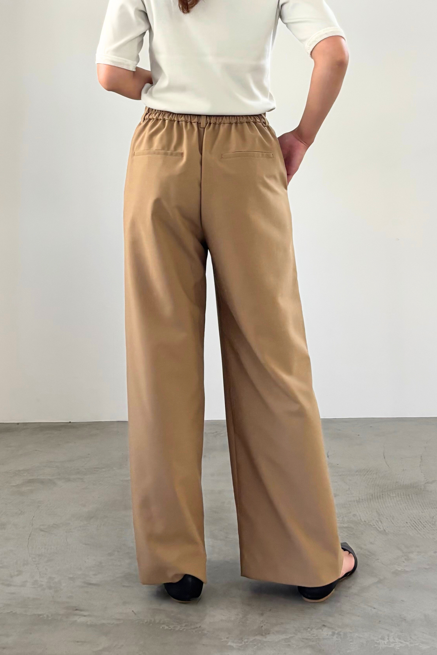 タックストレートパンツ 23152
