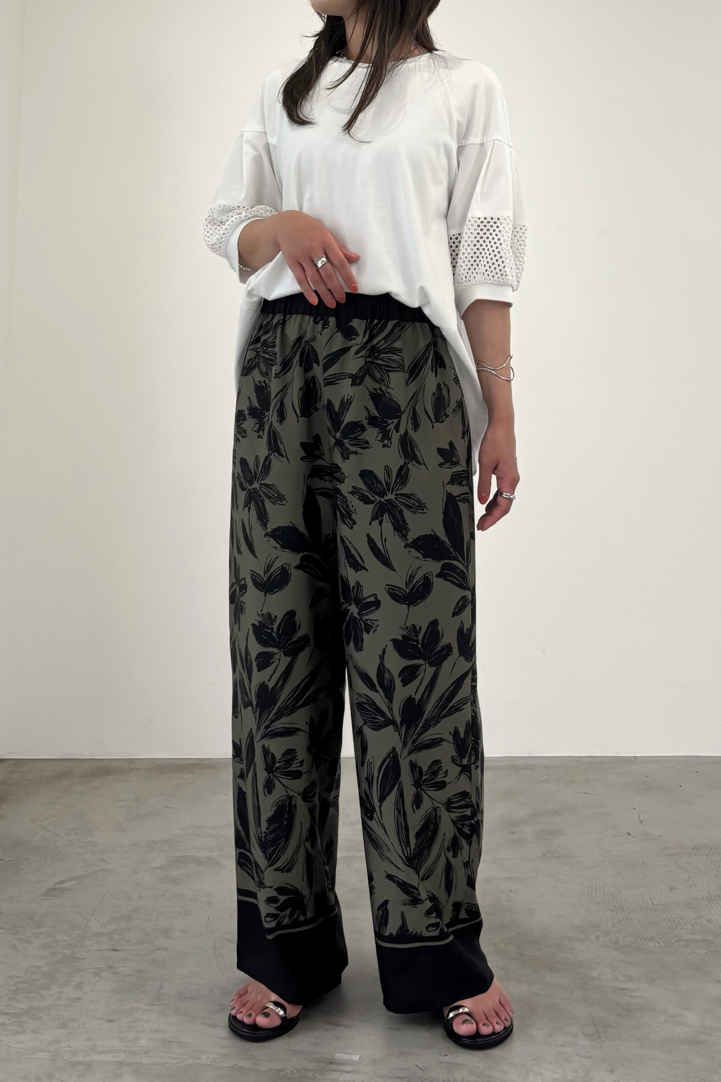 メッシュスリーブ異素材TEE 35508
