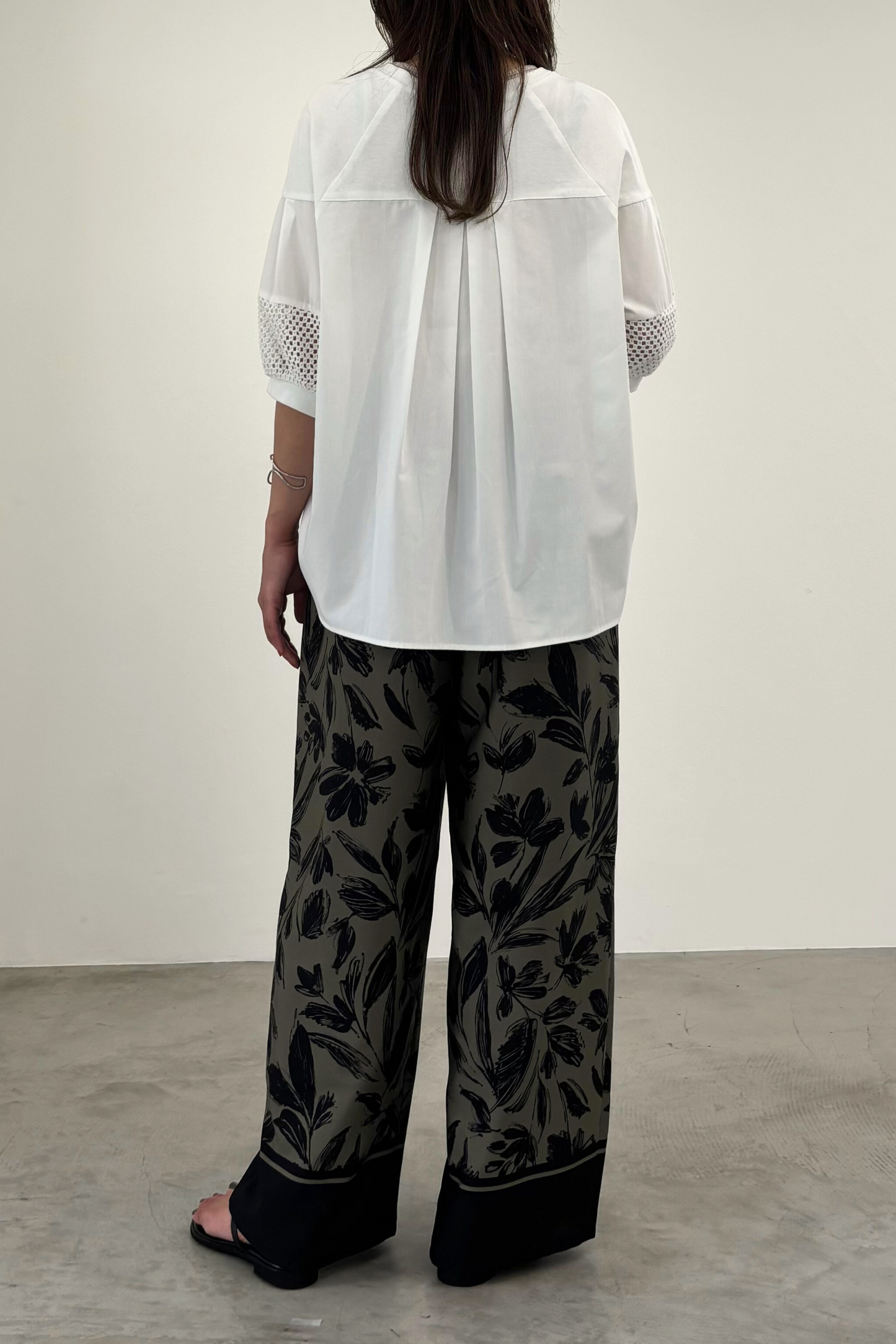 メッシュスリーブ異素材TEE 35508