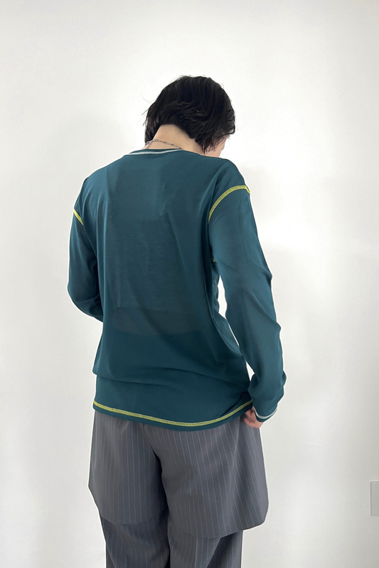 配色ステッチロンT F3287