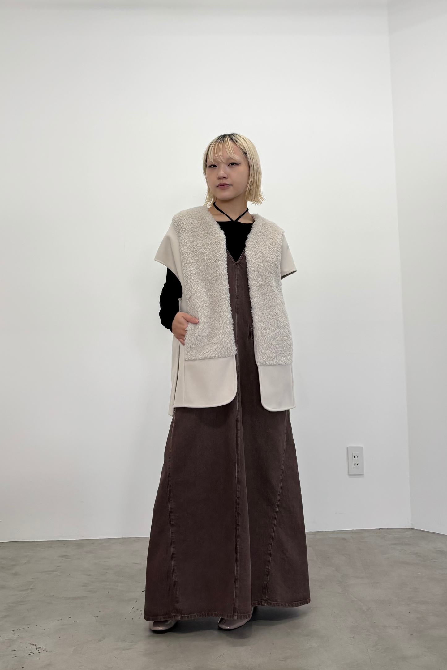 ホルターネックストラップL/Sカットソー 35530