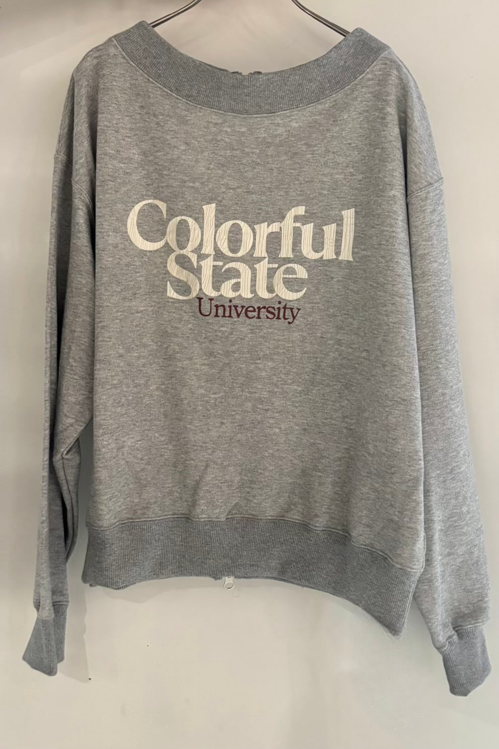 2WAYオフショルロゴスウェット F3292