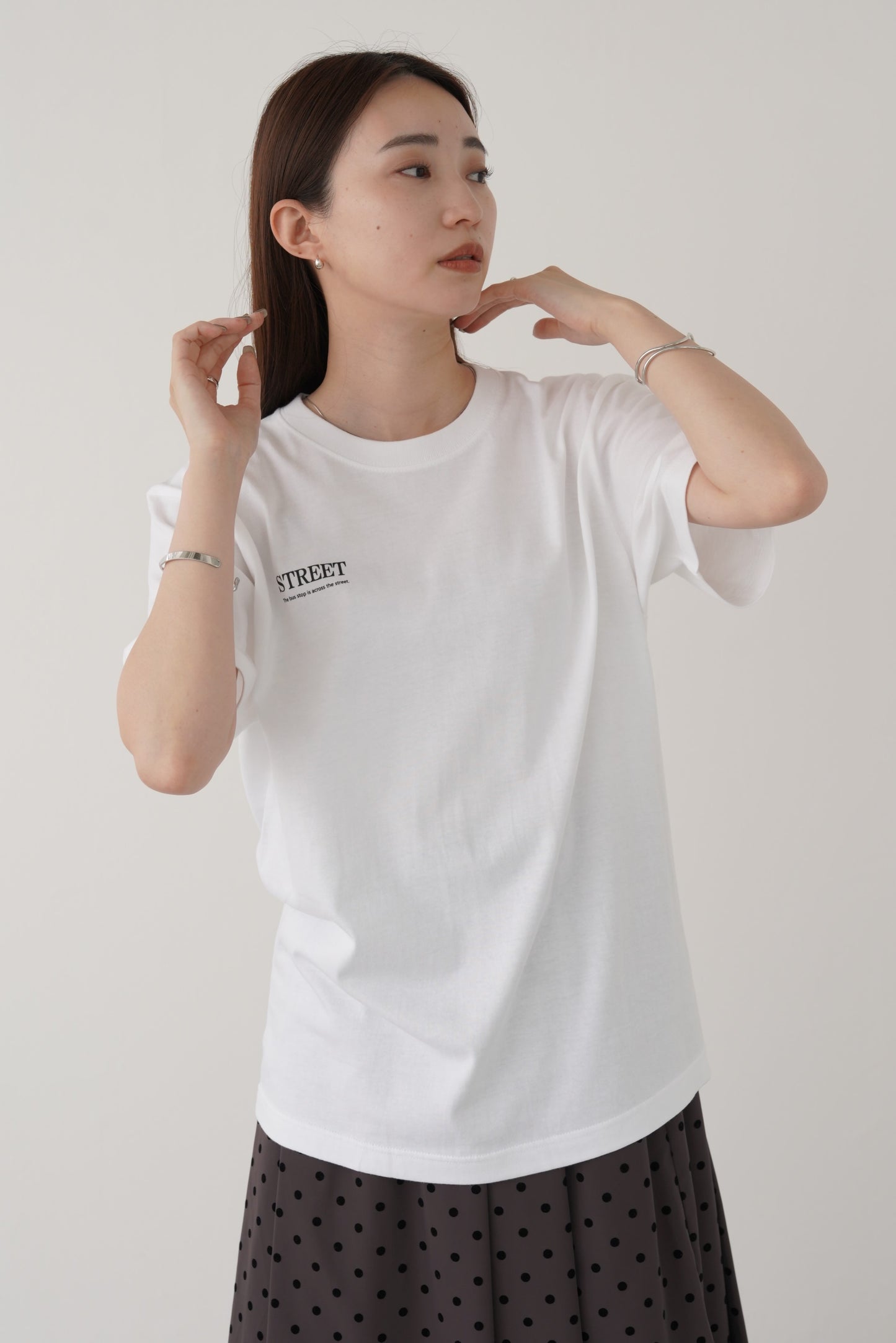 バックフォトプリントTシャツ 35411
