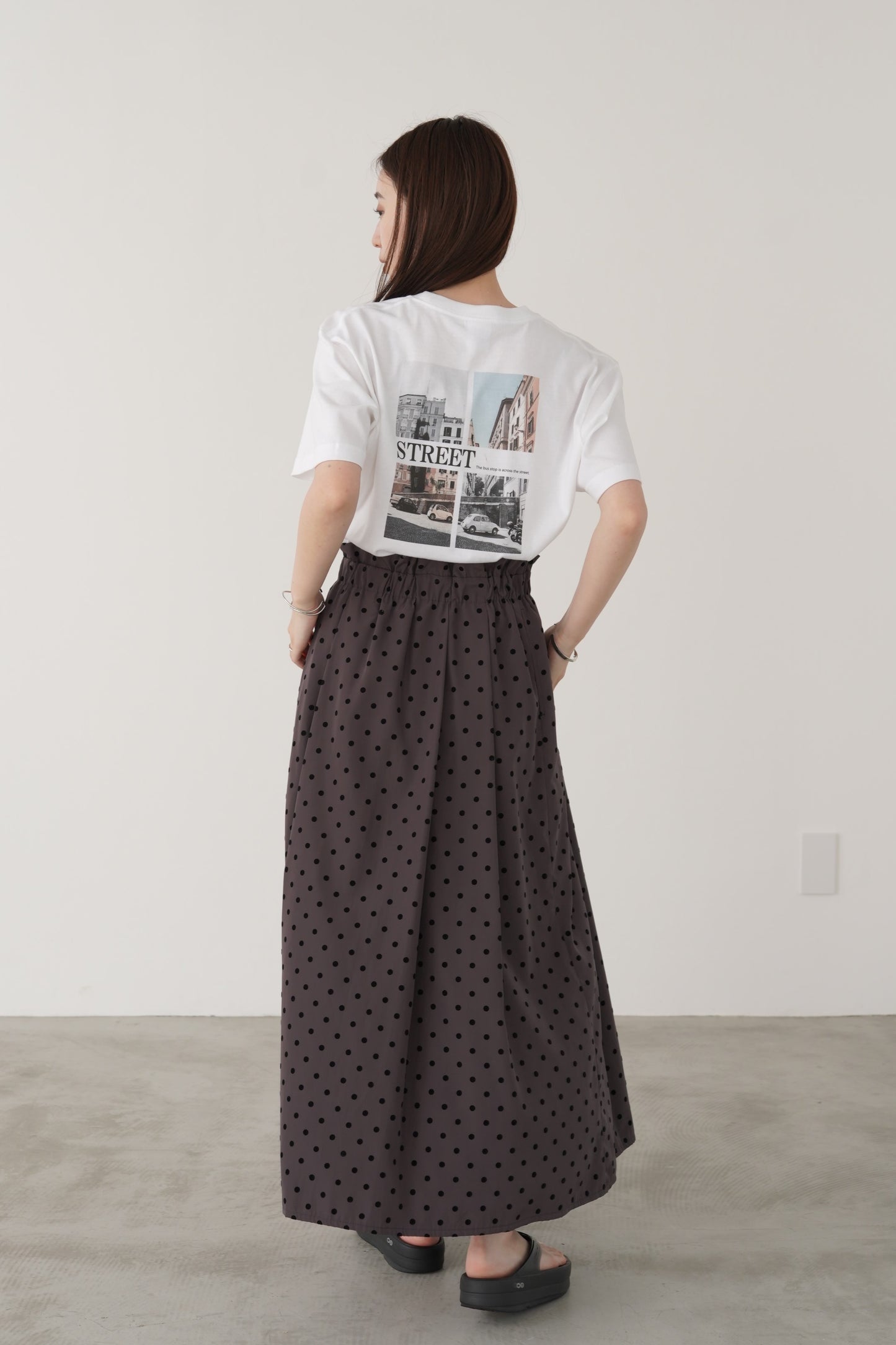 バックフォトプリントTシャツ 35411