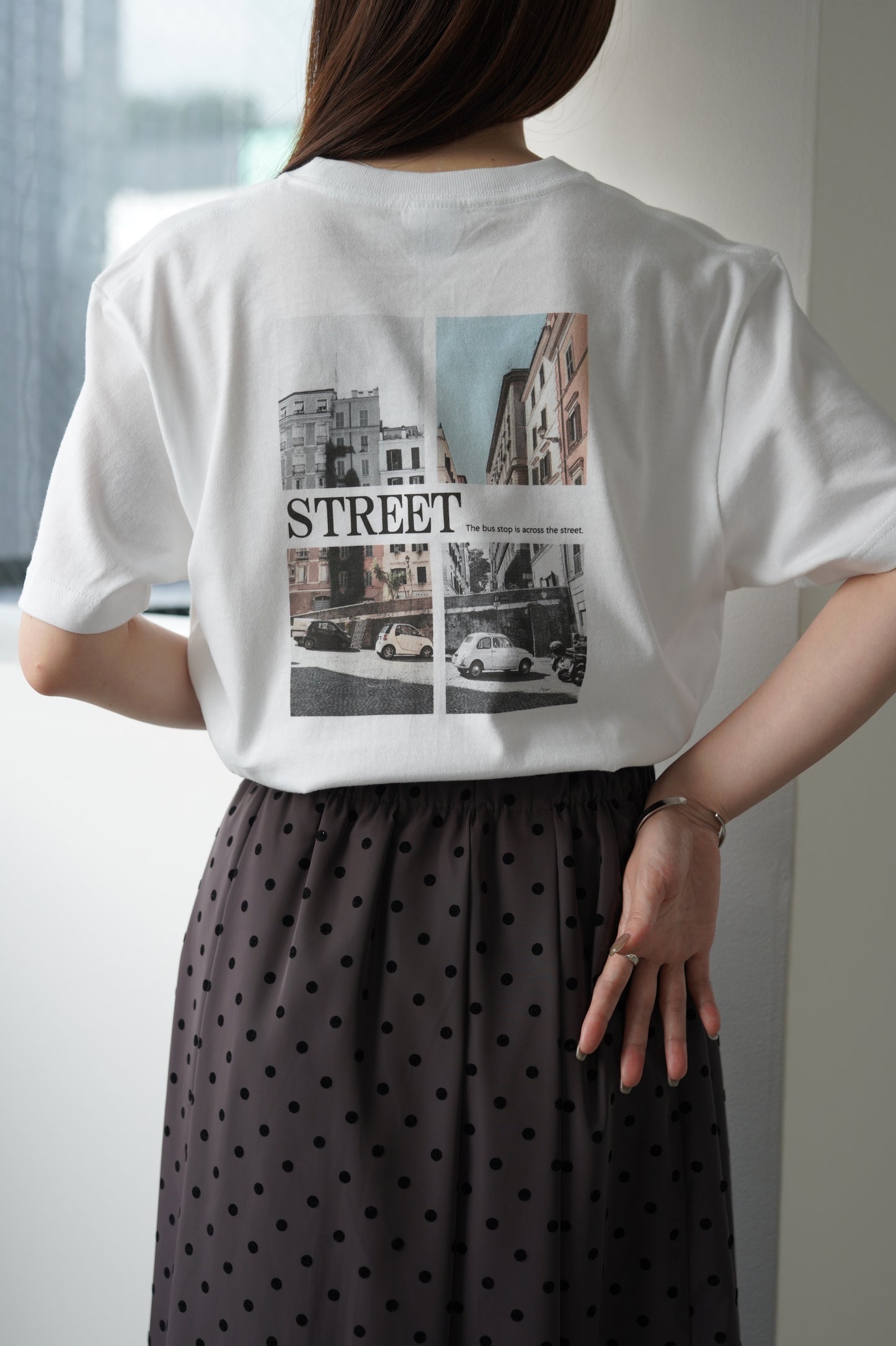 バックフォトプリントTシャツ 35411