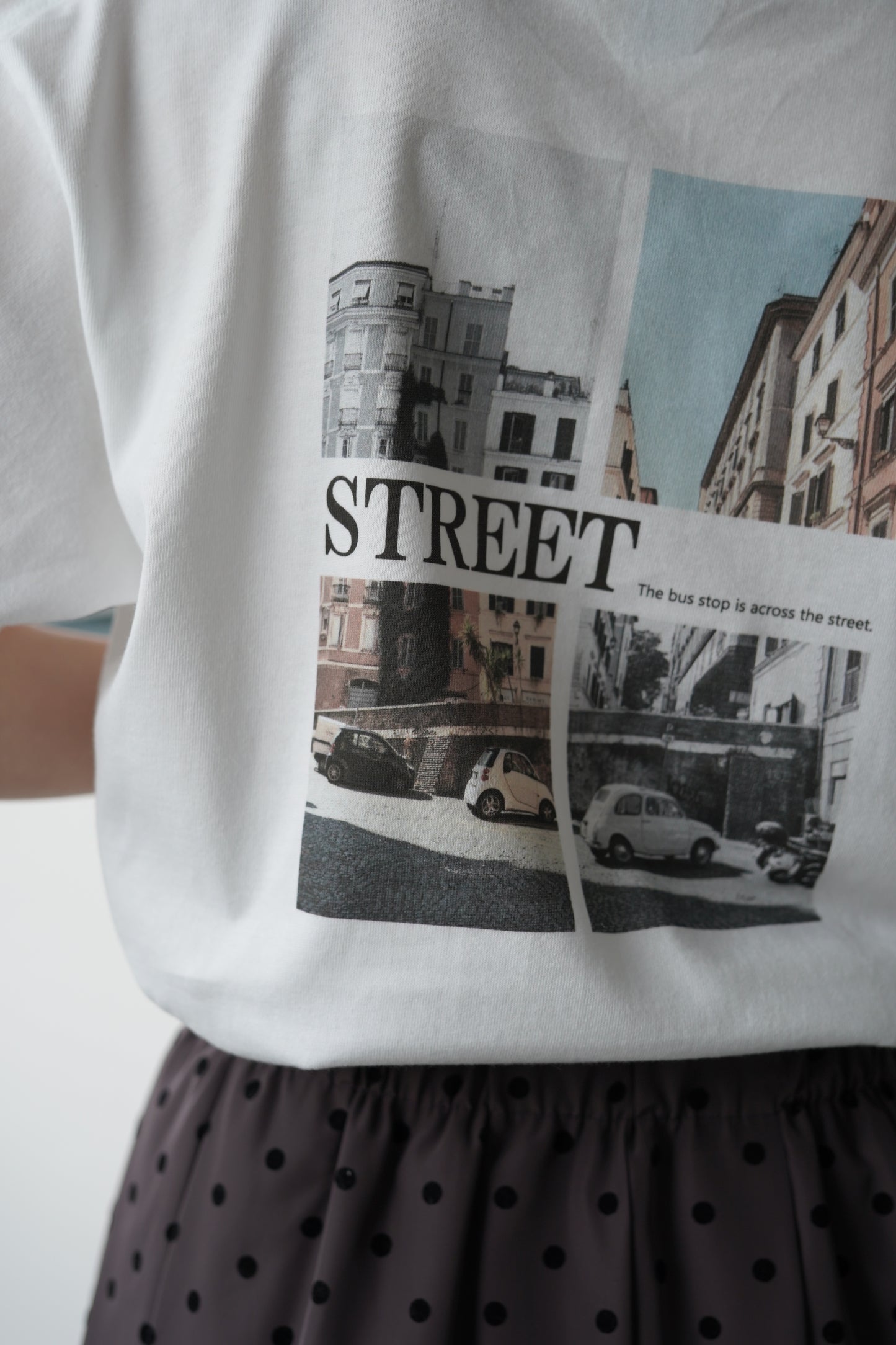 バックフォトプリントTシャツ 35411