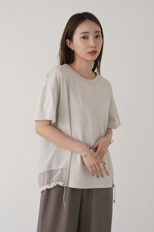 シアー切替ドローコードカットソー 35394