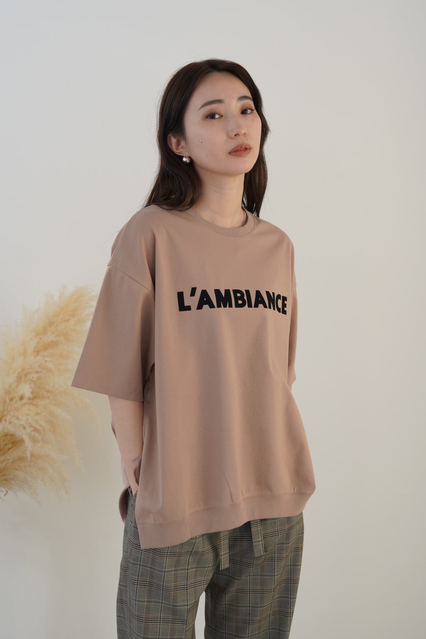 割裁サテンドッキングTEE 35523