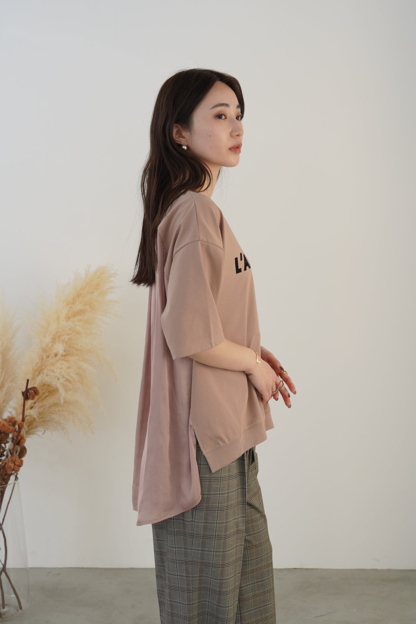 割裁サテンドッキングTEE 35523
