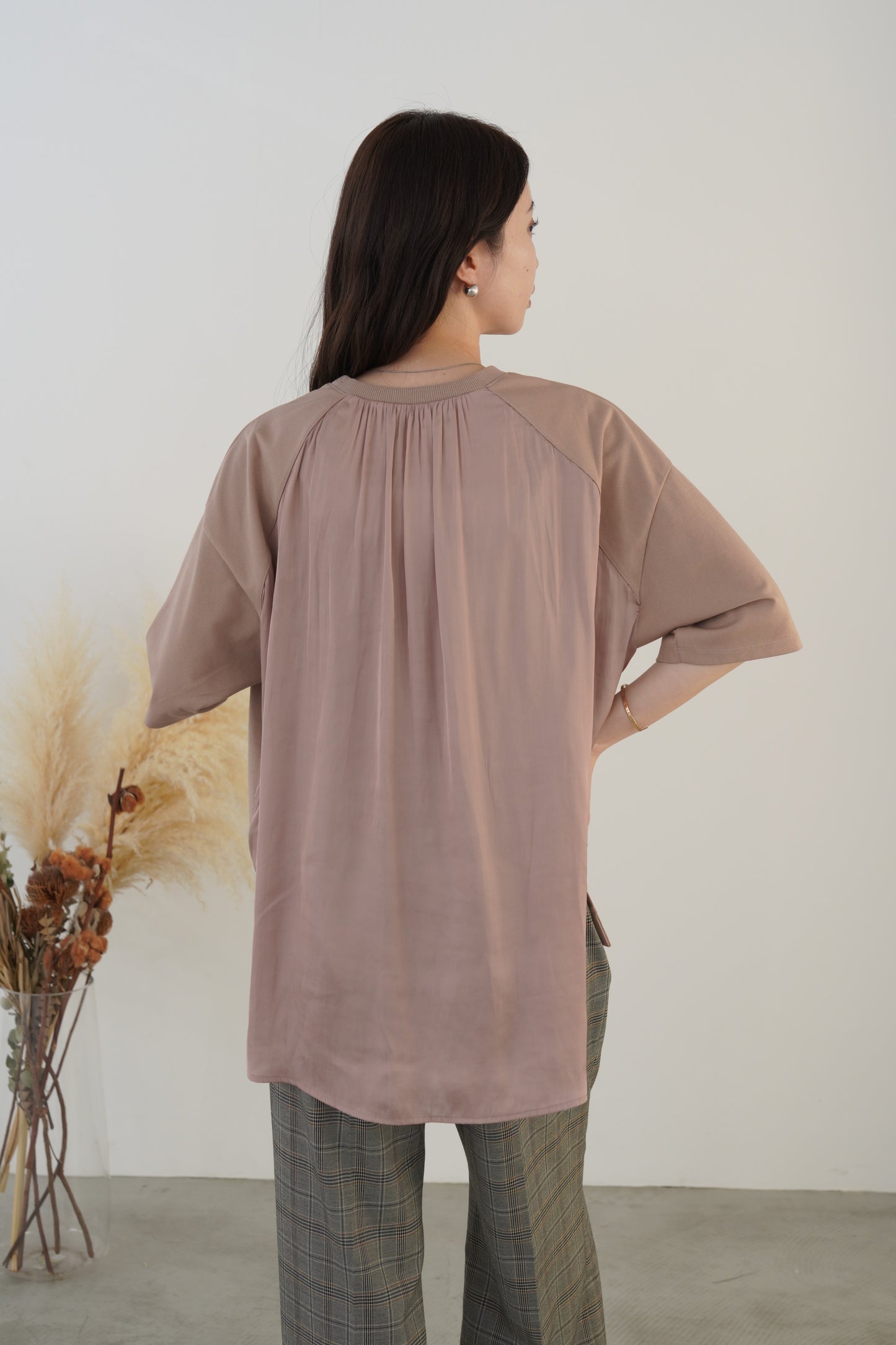 割裁サテンドッキングTEE 35523