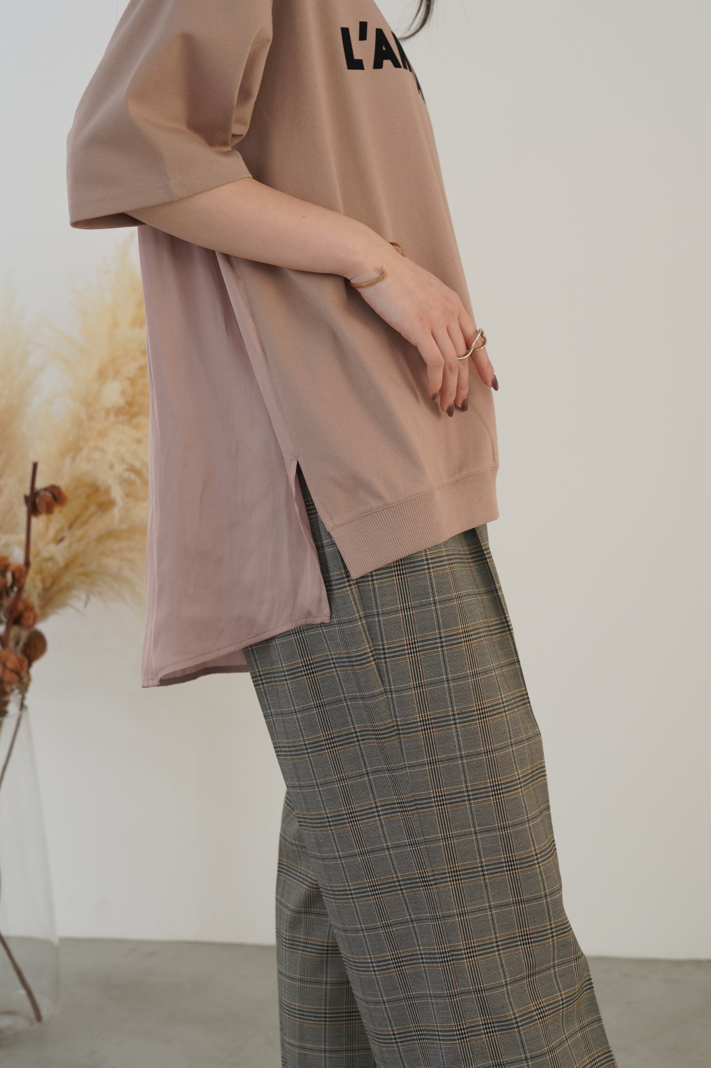 割裁サテンドッキングTEE 35523
