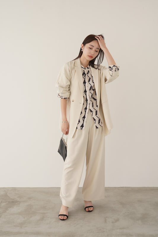 アートプリントブラウス 15730