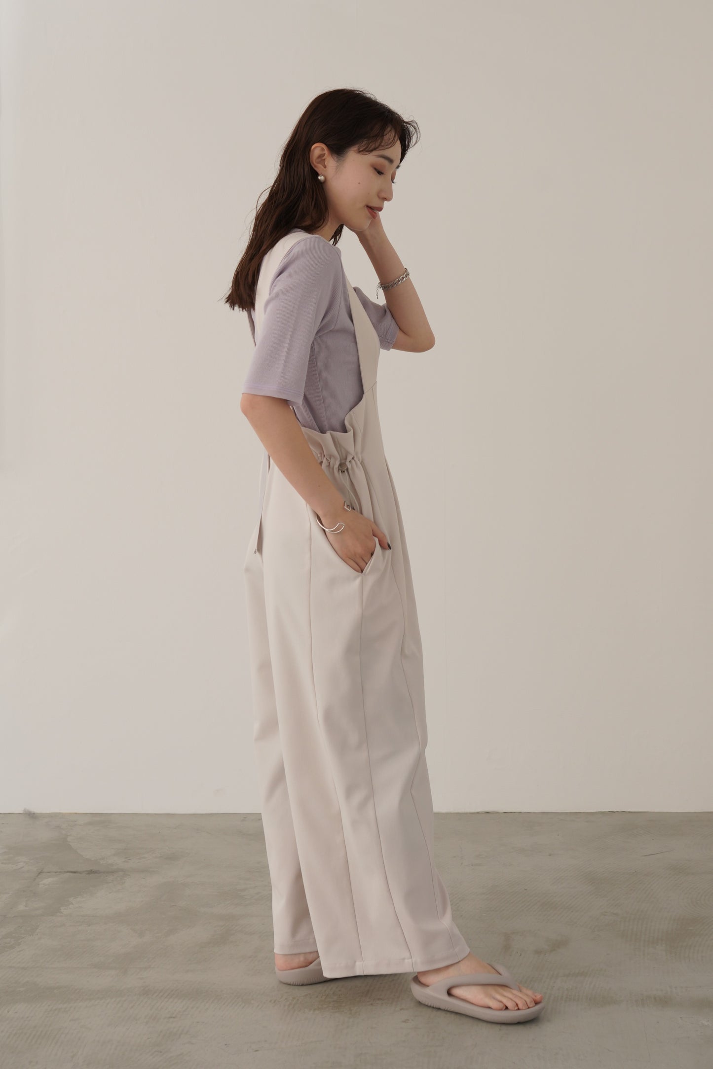ラメリブTシャツ 35485