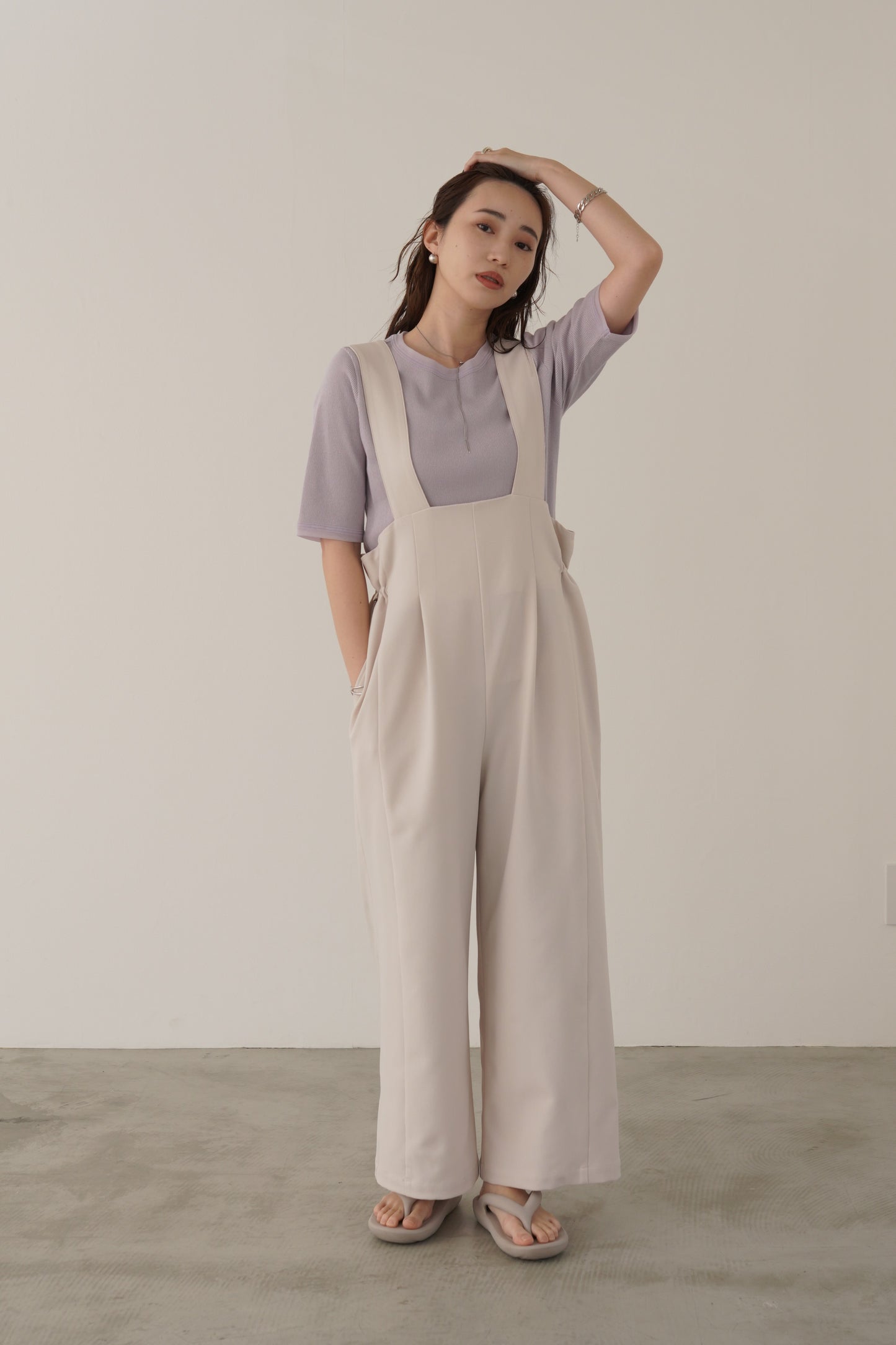 ラメリブTシャツ 35485