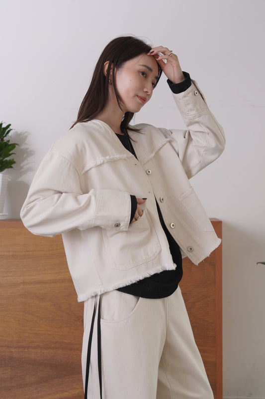 VカラーデニムJK 15952