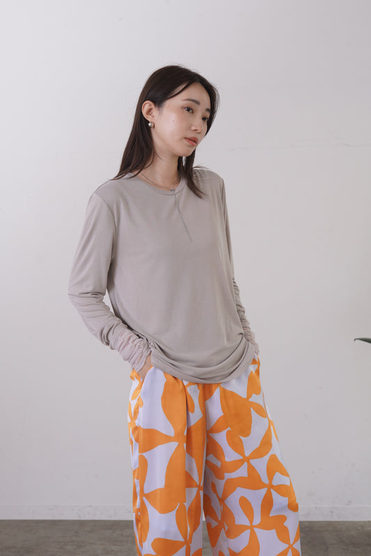シアーシフォンドッキングカットソー 35585