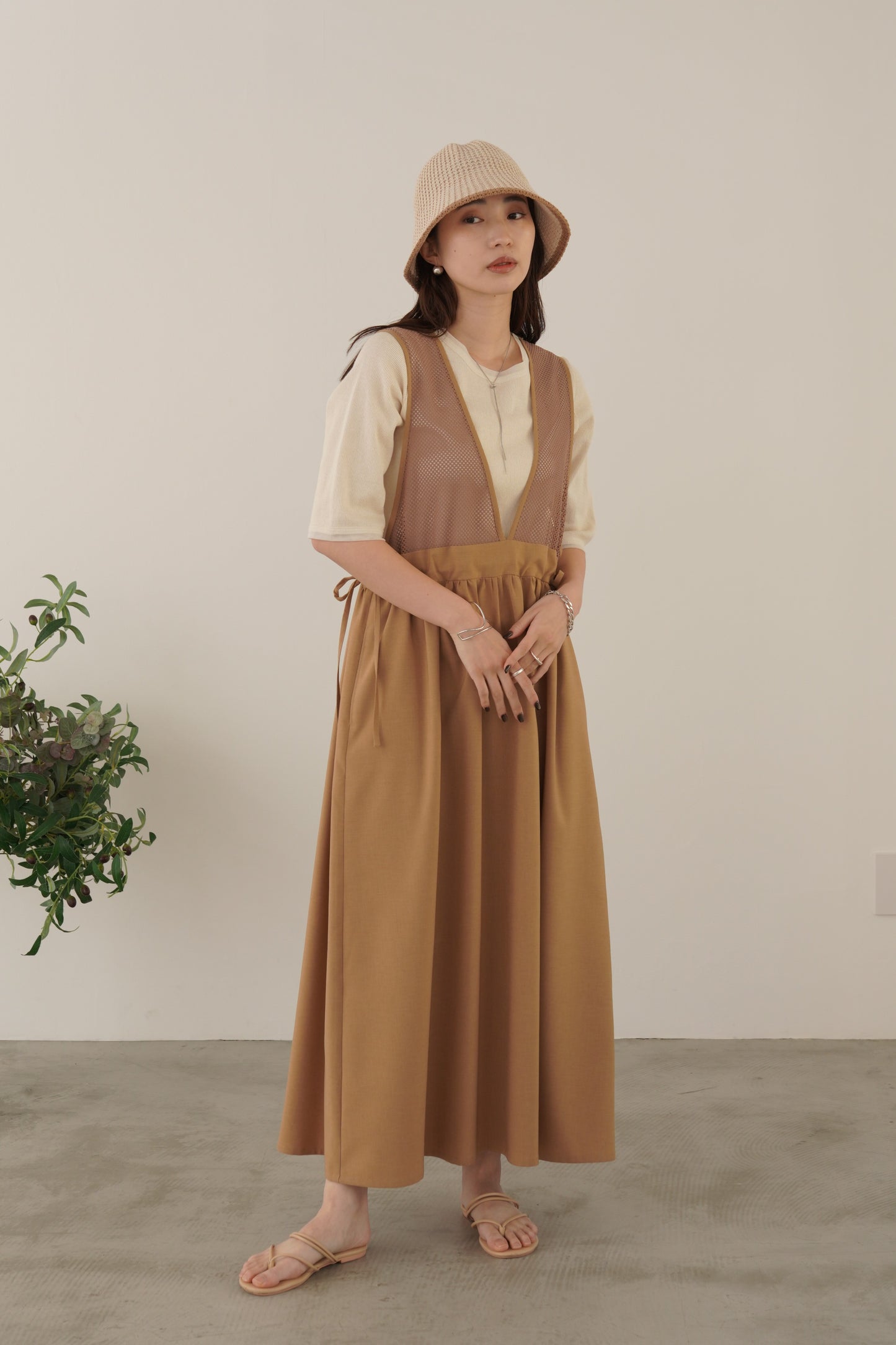 ラメリブTシャツ 35485