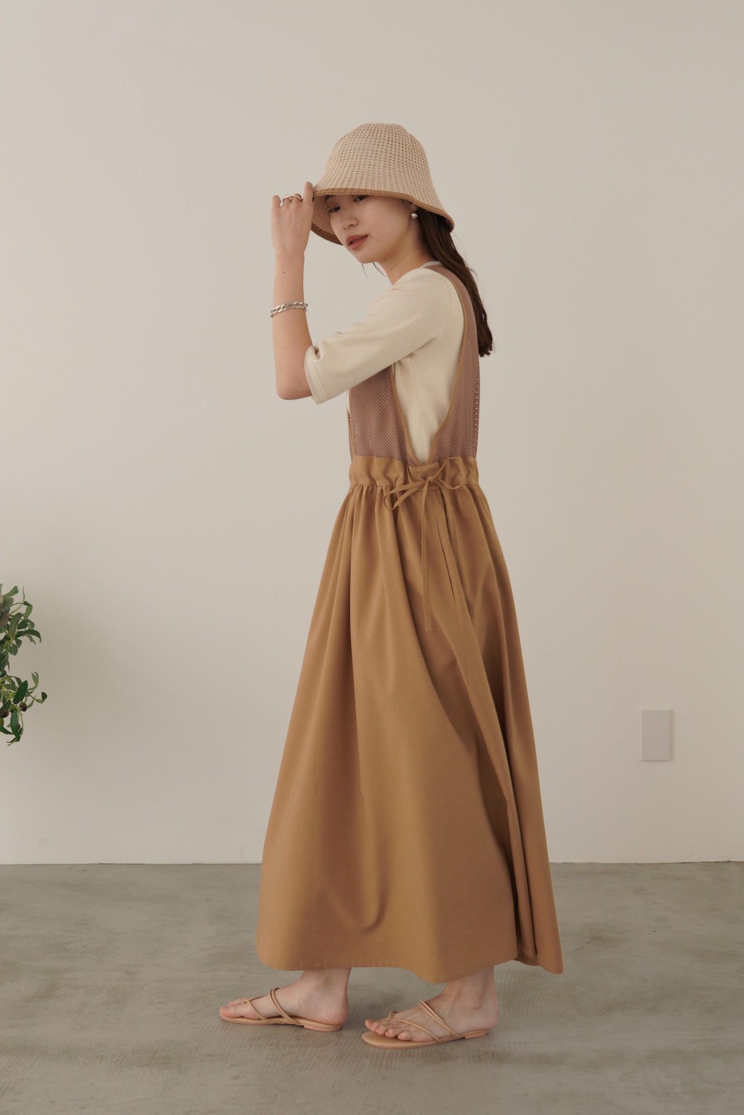 ラメリブTシャツ 35485