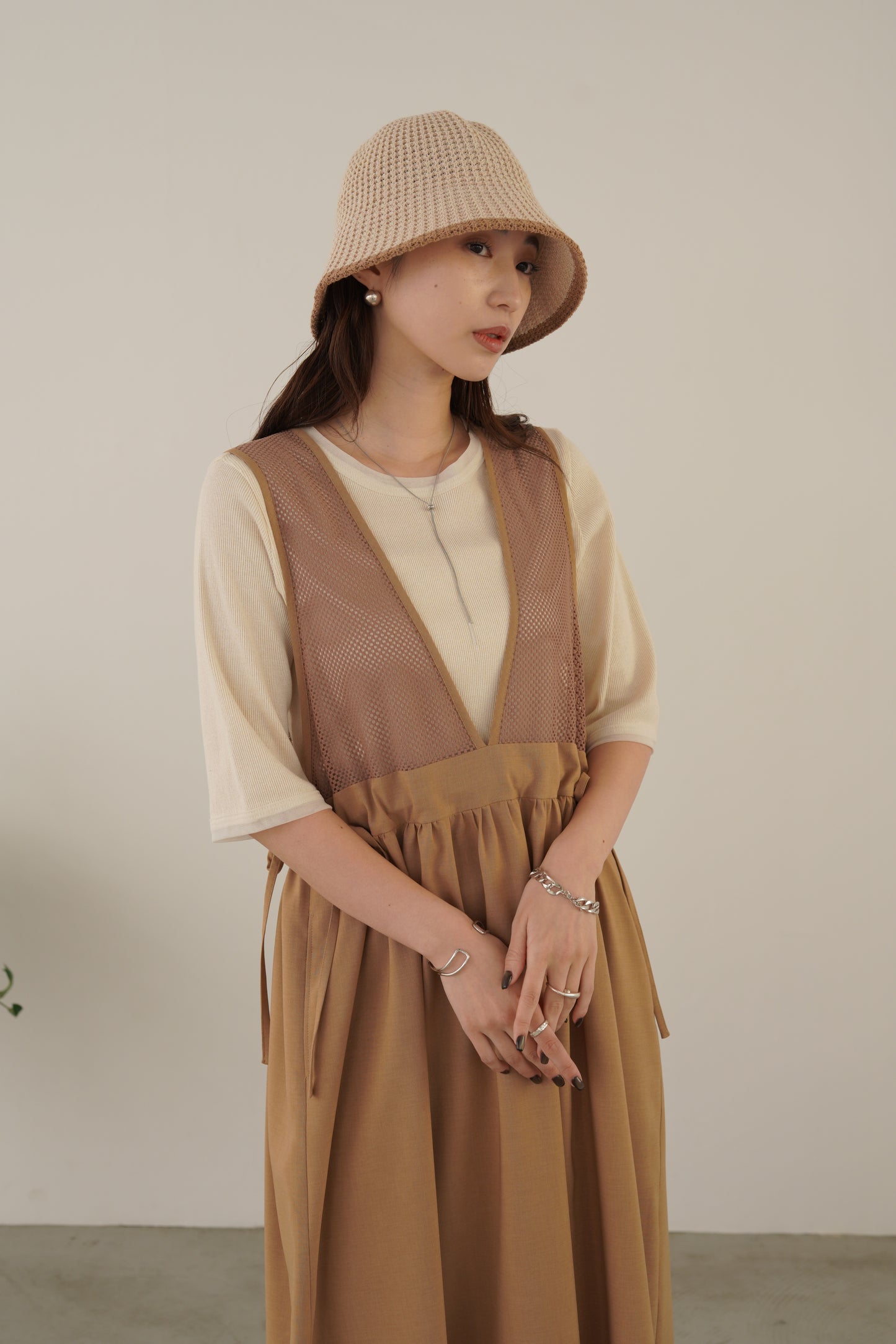 ラメリブTシャツ 35485