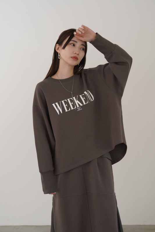 WEEKENDダンボールニットP/O 35547