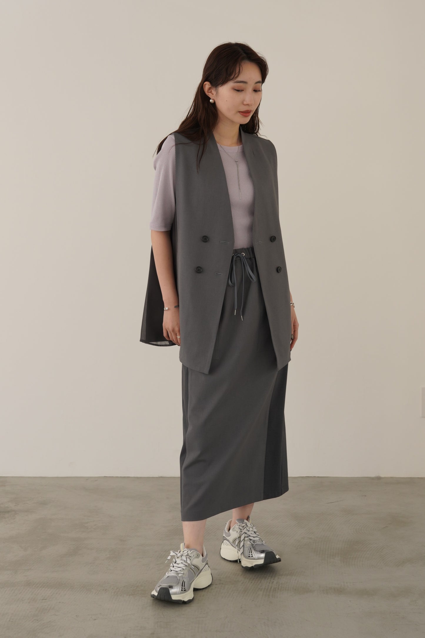 ラメリブTシャツ 35485