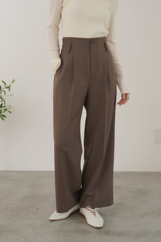 ミニフリルストレートパンツ 23165