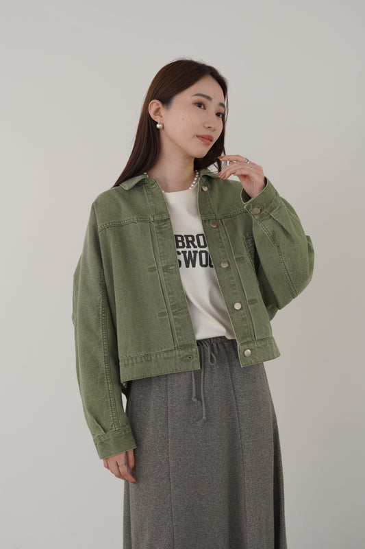 バックティアードデニムジャケット 15796