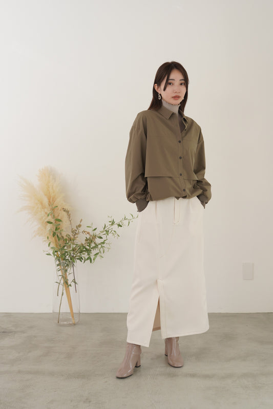 ティアードシャツブルゾン 15921