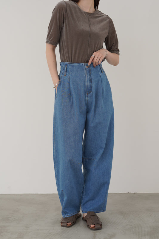 バルーンタックデニムパンツ 23081