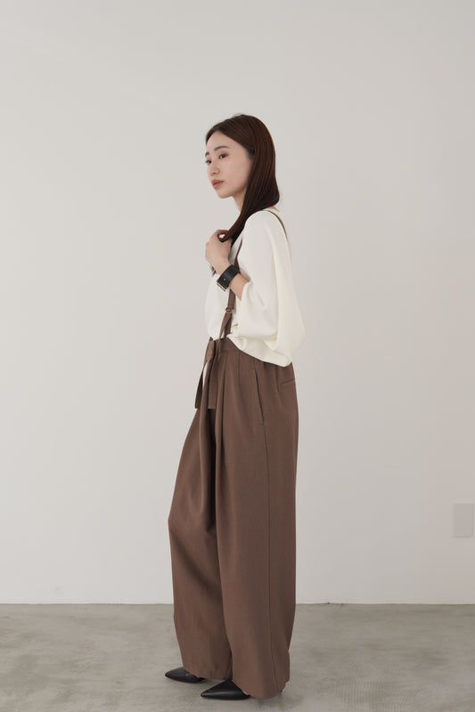 2wayベルトラップワイドサロペット 15792