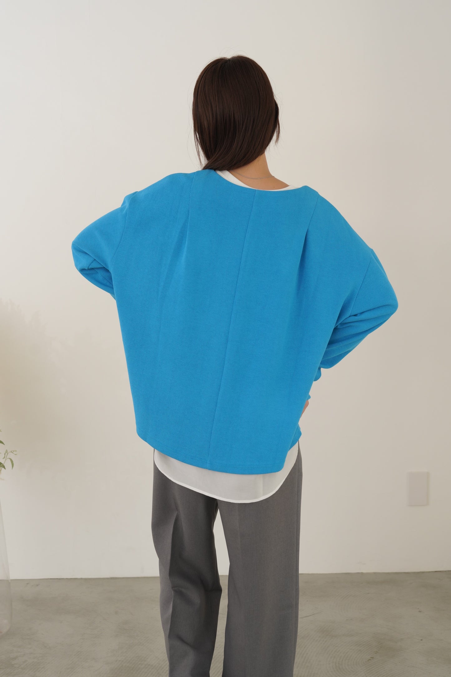 ハーフジップフライスニット 35544