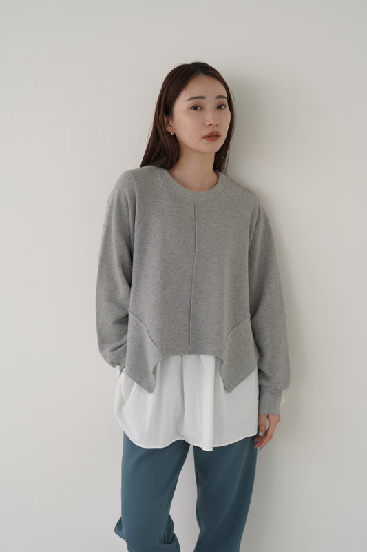 ヘムフレアスウェットトップス 35424