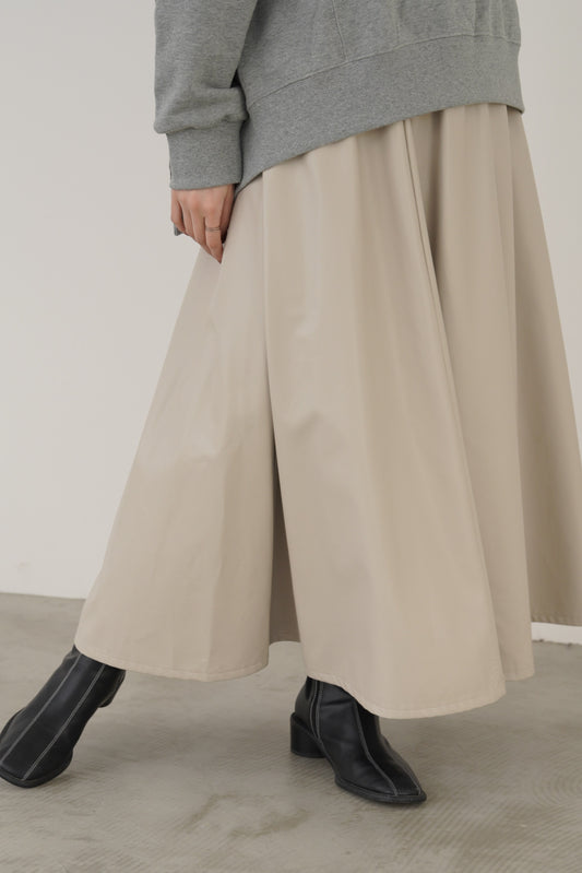 フレアレザースカート 23078