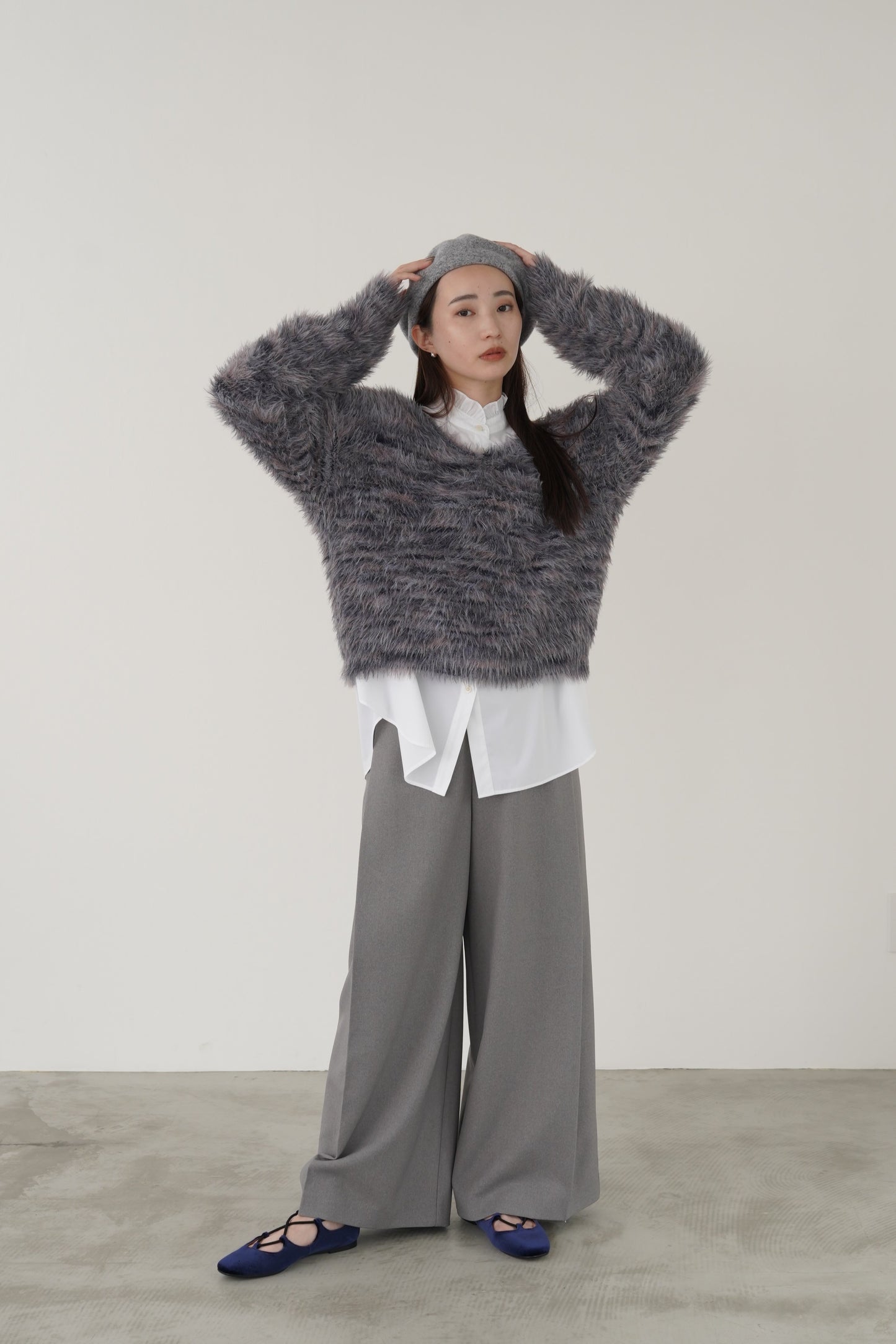 タックワイドパンツ 23092