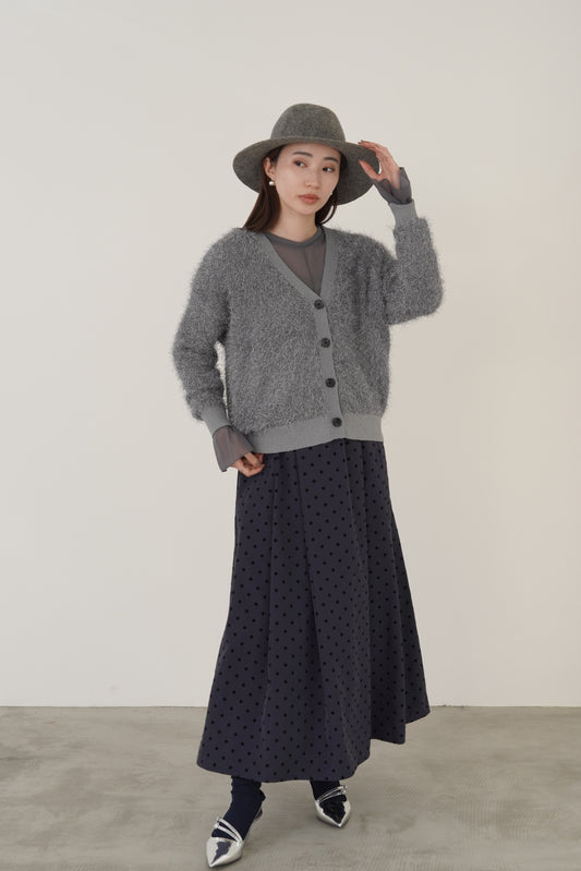 シャギーニットカーディガン 35405