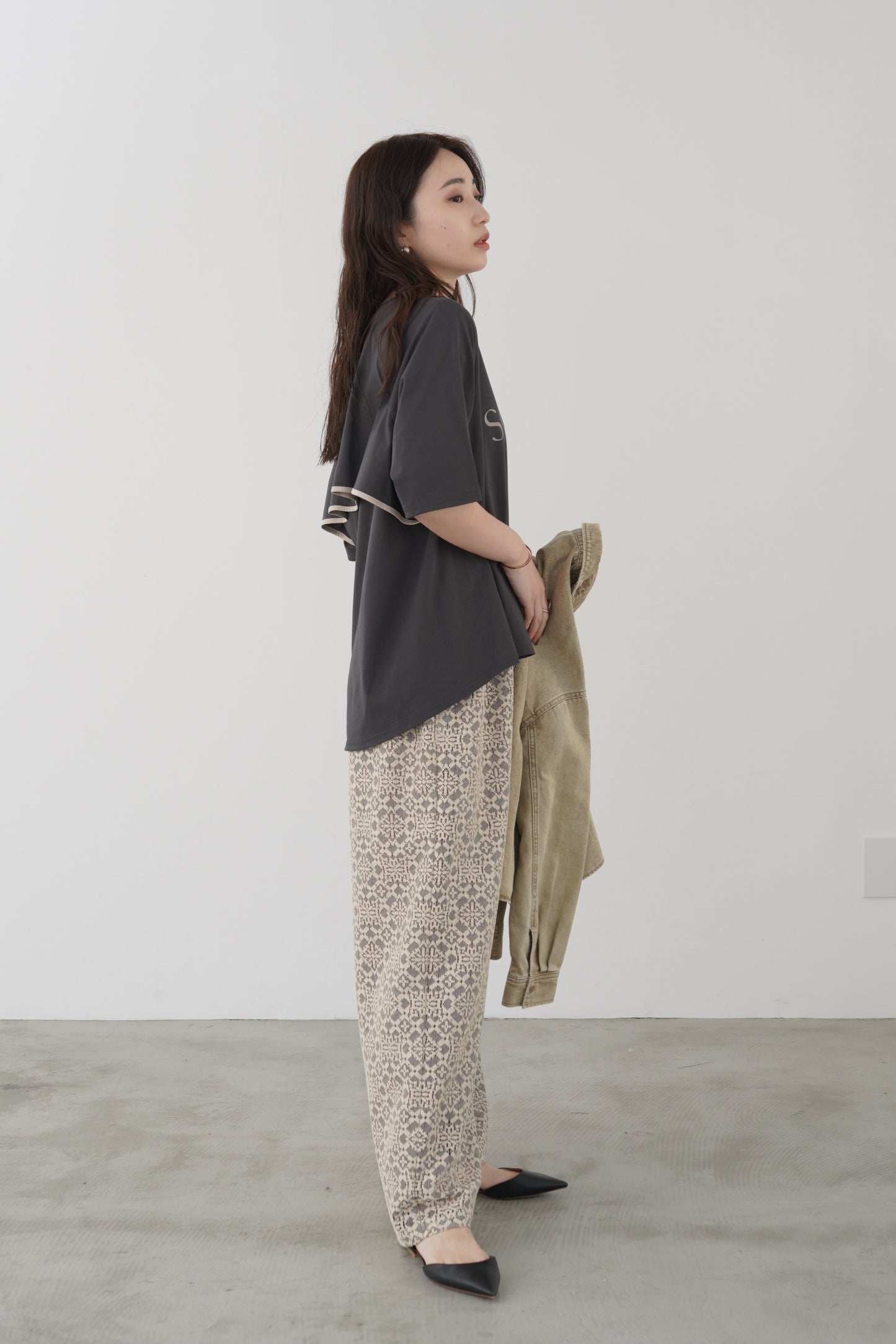 パイピングバックフリルTEE 35522